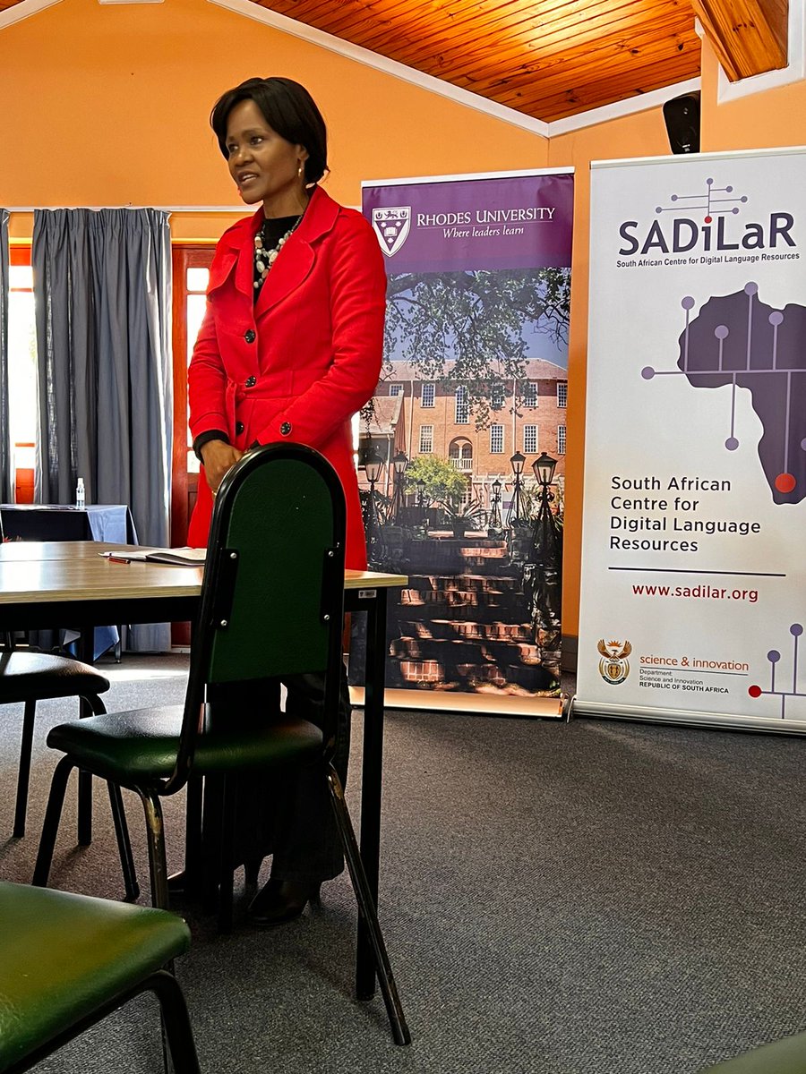SADiLaR_ZA's tweet photo. Leading engagements @Rhodes_Uni is Dr Bulelwa Nosilela, Head: School of Languages and Literature; Prof Dion Nkomo, Associate Professor: African Language Studies & Interim Chair: SARChl; and Mr Juan Steyn, Operations Director at SADiLaR #LanguageResourcesAudit https://t.co/nFBqHZ5GTA
