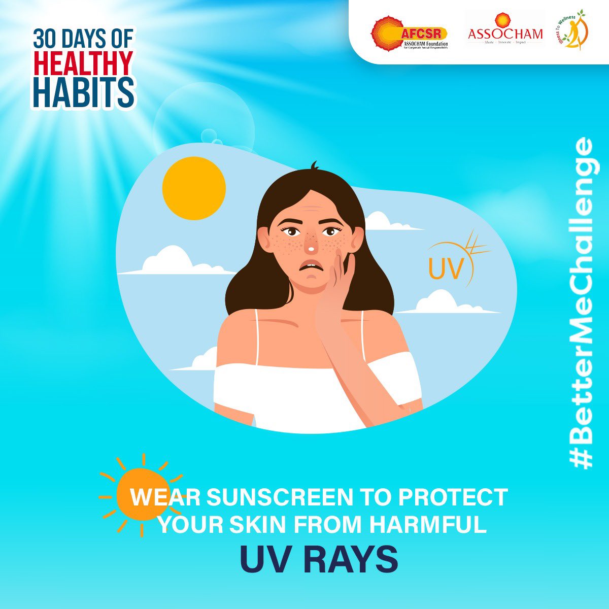 itwsays's tweet image. Guard your skin, let sunscreen win:  UV protection for the win! 

#BetterMeChallenge #30DaysofHealthyHabits #IllnessToWellness