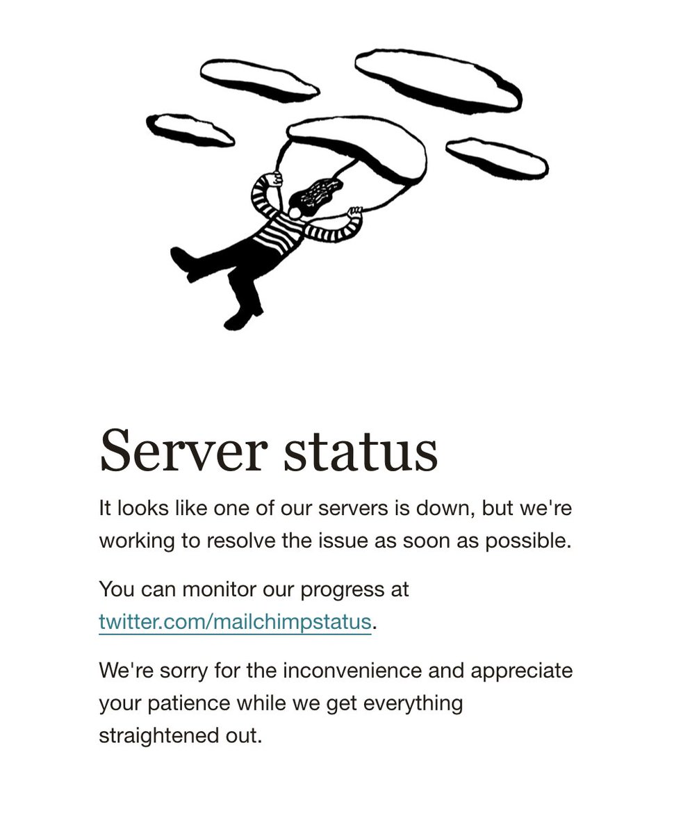 Something is happening <a href="/MailchimpStatus/">Intuit Mailchimp Status</a>