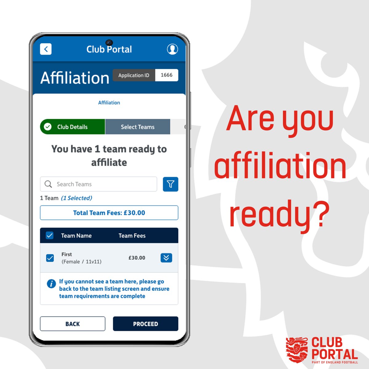 Unable to book onto tonights webinar walking through the new club affiliation process in Club Portal? 

We've added a second session tomorrow at 6:30pm, sign up 👉 bit.ly/3O5PHdA 

Join us and be #AffiliationReady