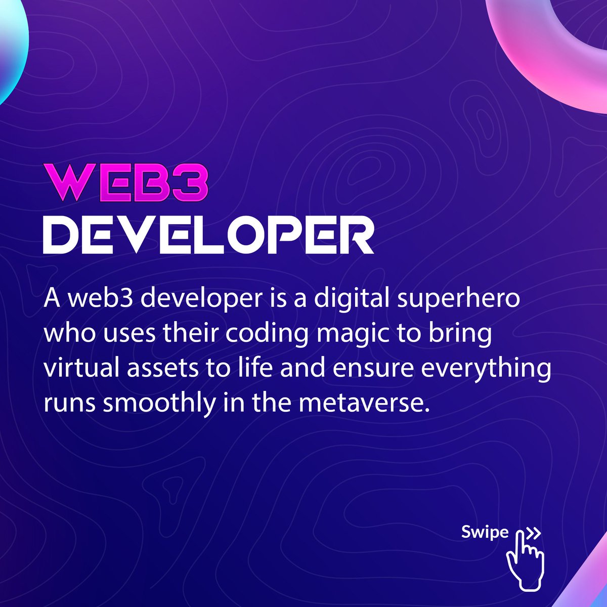 metaspace_verse's tweet photo. Do you want to be a part of the Web 3 industries?
.
Well, take a step closer to your dreams with us as we're here to enlighten you on the jobs you should be seeking. #metaversejob #metaspace #metaverse #Web3 #NFT #blockchain 
.
.
https://t.co/8zEIB9LJqr https://t.co/EMqoEIei2Z
