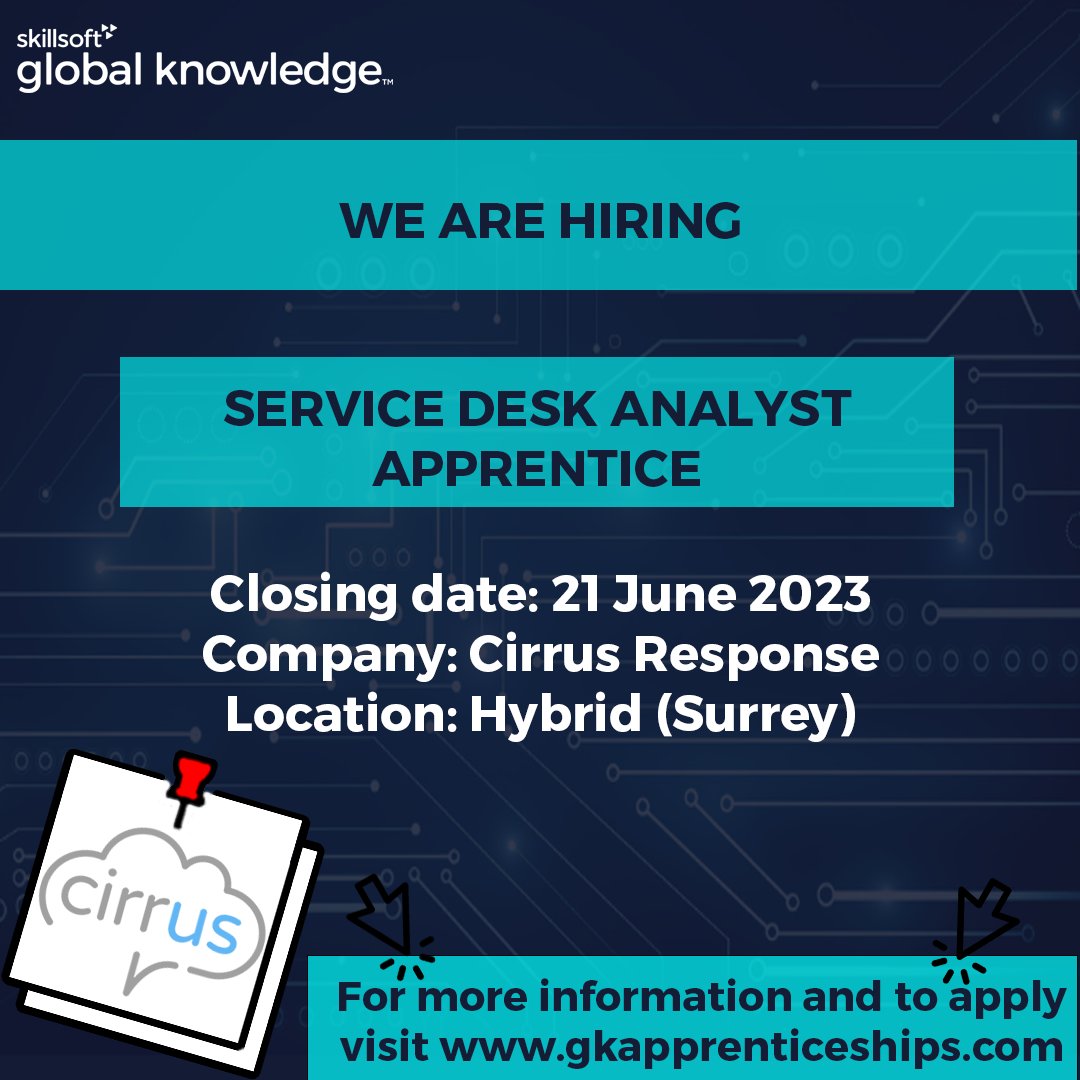 We have an exciting opportunity for you to join a high growing technology business. Cirrus is a company that specialises in contact centre software, providing innovative solutions for SME and Enterprise clients.

To find out more about this opportunity visit our website🖱️