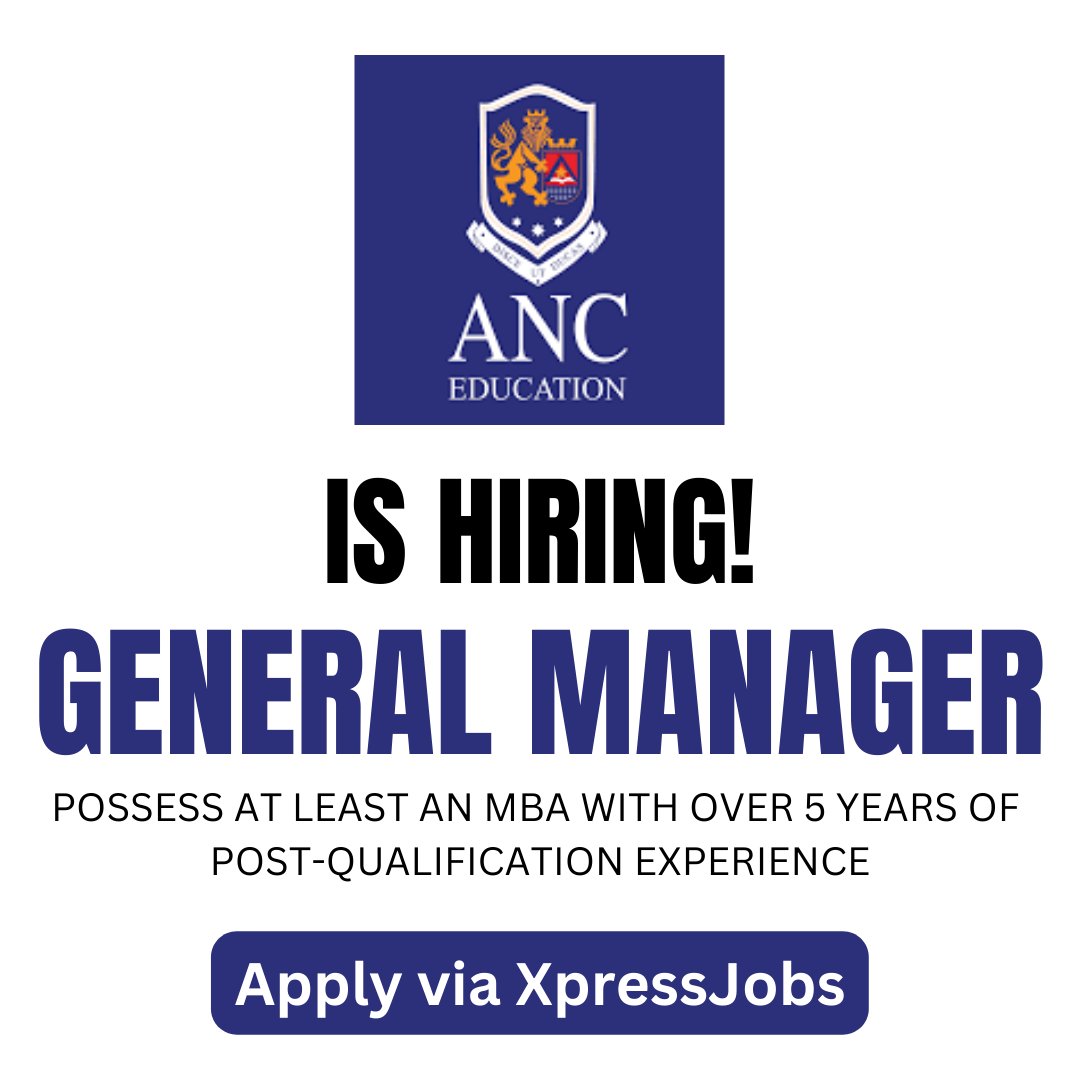 ANC Education is hiring General Manager with over 5 years of post-qualification experience.

Details/Apply 👉 xpress.jobs/Jobs/View/1081…

#generalmanager #hiring #experience #education #career #senior #manager #degree #master #openforwork #openfornewopportunities #openjobs