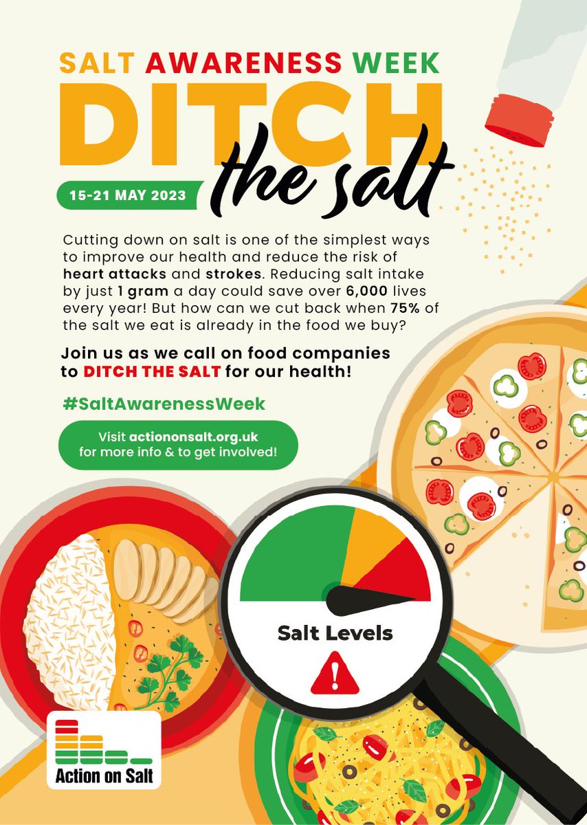 OHA_updates's tweet image. Reducing how much salt we eat as a nation would have a huge and positive impact on health, the NHS, our economy, our environment and even the food industry. Now is the time for action! 

Read more in @actiononsalt’s new report:
bit.ly/3nYUsuE
#SaltAwarenessWeek