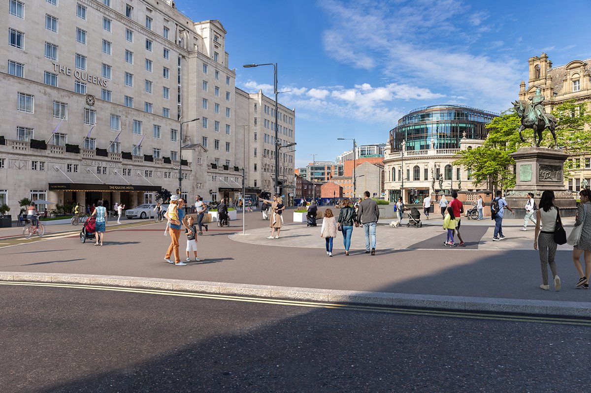 From today construction begins on introducing a new bus gate on East Parade, coming into effect from 19 June.

Works also include changing a section of East Parade and Calverley Street to make them two-way, allowing diverted motor vehicles to exit the city centre more easily