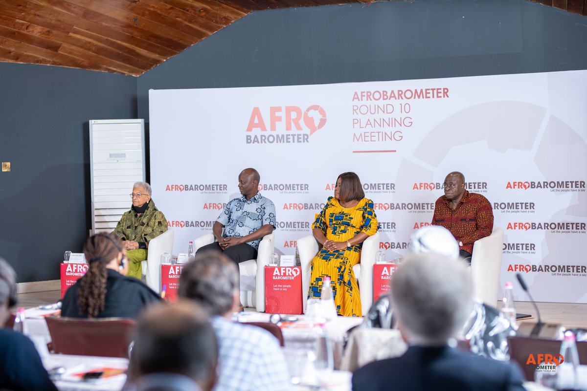 Afrobarometer (@afrobarometer) on Twitter photo Afrobarometer Round 10 was officially launched with a keynote speech by <a href="/MaEllenSirleaf/">Ellen Johnson Sirleaf</a>, the host nation representative Amb Perpetual Dufu on behalf of Hon Shirley Ayorkor Botchway, and Afrobarometer CEO <a href="/joeasunka/">Joseph Asunka</a>.
#ABRound10 #ABGoesToAda #VoicesAfrica Afrobarometer Round 10 was officially launched with a keynote speech by <a href="/MaEllenSirleaf/">Ellen Johnson Sirleaf</a>, the host nation representative Amb Perpetual Dufu on behalf of Hon Shirley Ayorkor Botchway, and Afrobarometer CEO <a href="/joeasunka/">Joseph Asunka</a>.
#ABRound10 #ABGoesToAda #VoicesAfrica