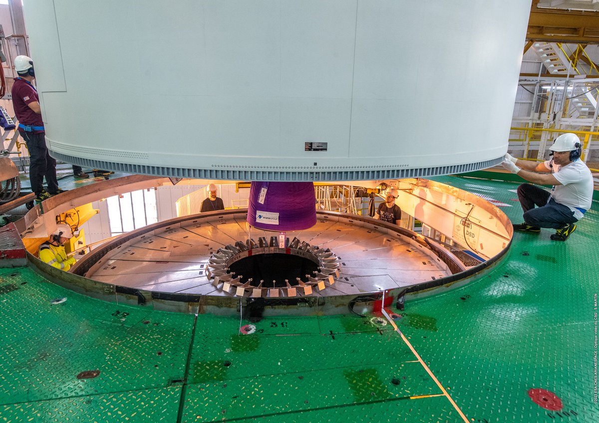 Arianespace's tweet photo. 🗓️ The target date for our next mission, #Ariane5 Flight #VA261, is June 16!
It will orbit two different passengers:
🛰️ Syracuse 4B, built by @AirbusSpace for @DGA.
🛰️ Heinrich-Hertz-Mission, built by @OHB_SE for @DLR_SpaceAgency.

#DestinationSpace https://t.co/GNT2uJKoa0