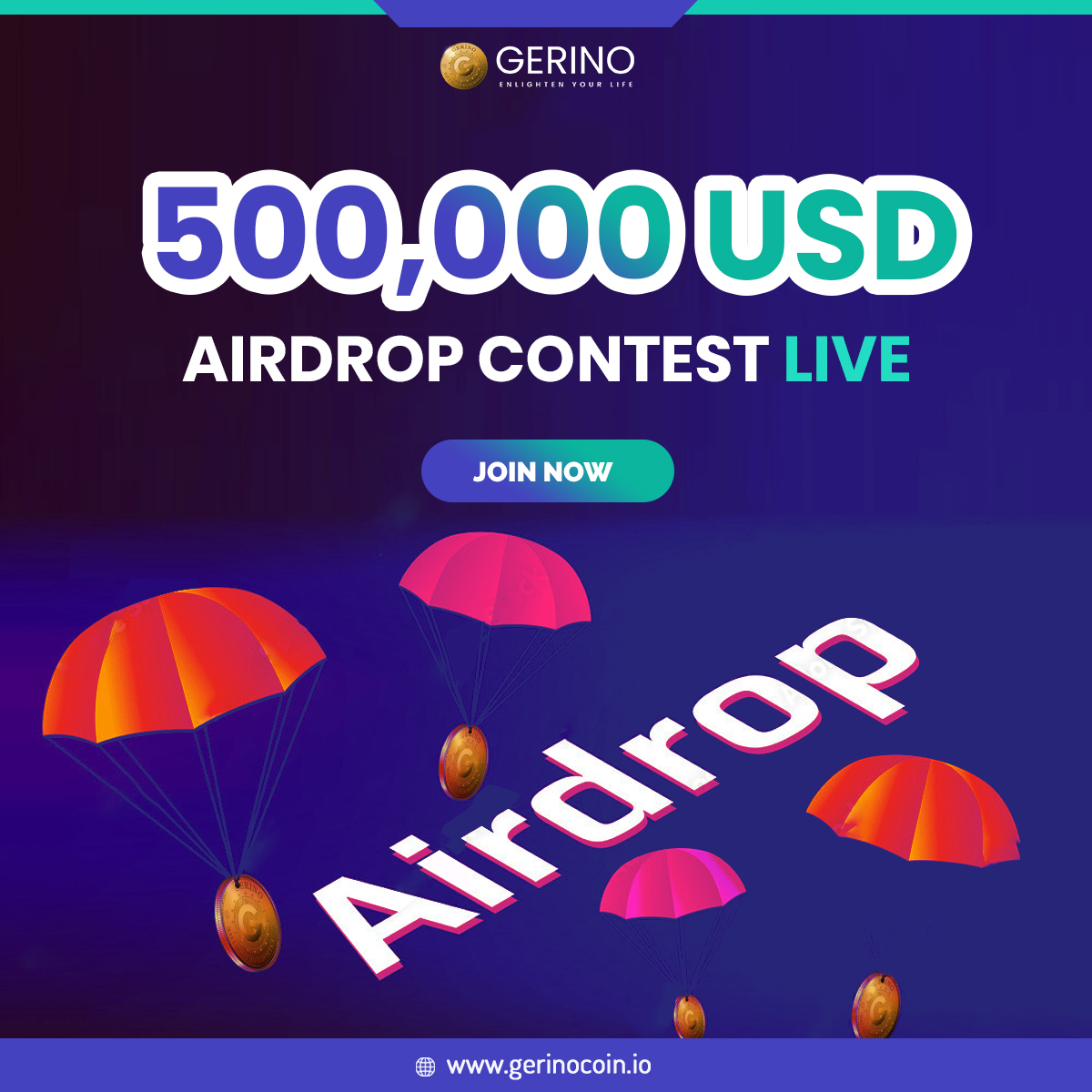 📷GERINO #AIRDROP LIVE!

📷A Chance To #Win $500,000 Worth #GNC #Token For #FREE

Join Now:📷 gleam.io/rY7XV/gerino-a…

#Airdrops #bounty #airdropalert #giveaway #freetoken #freecrypto #freeairdrop #Crypto #Cryptocurrency #Gerino