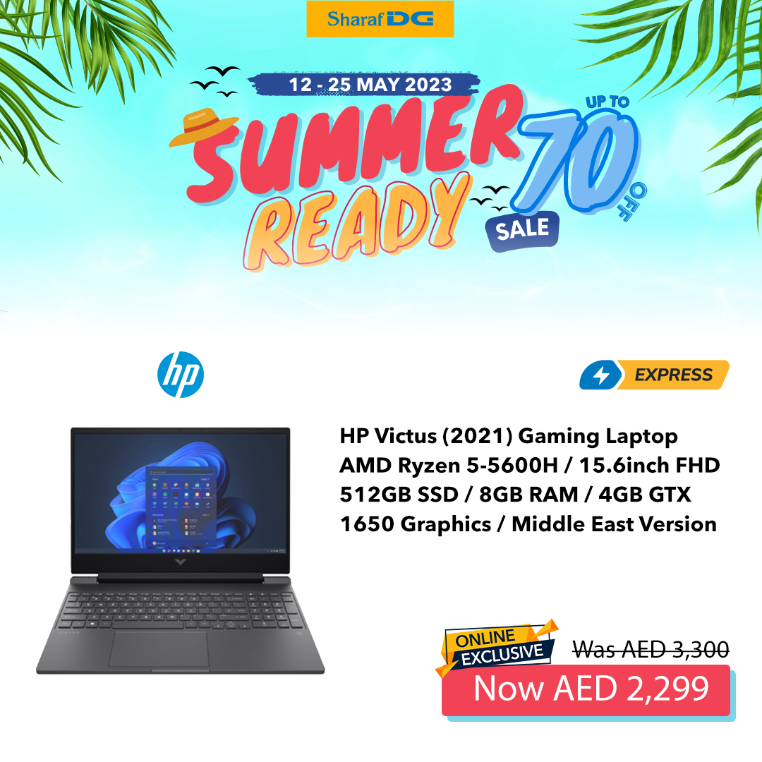 ONLINE EXCLUSIVE: Upgrade your tech game with Summer Ready Sale on Laptops at SharafDG.com! Save up to 50% off! Shop Now: bit.ly/3o5g7Bt

#SharafDG #Offers #Deals #Laptop #OnlineExclusive #LaptopSale