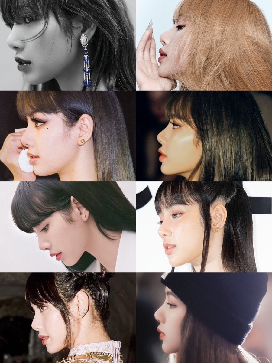 lisa’s side profile is STUNNING