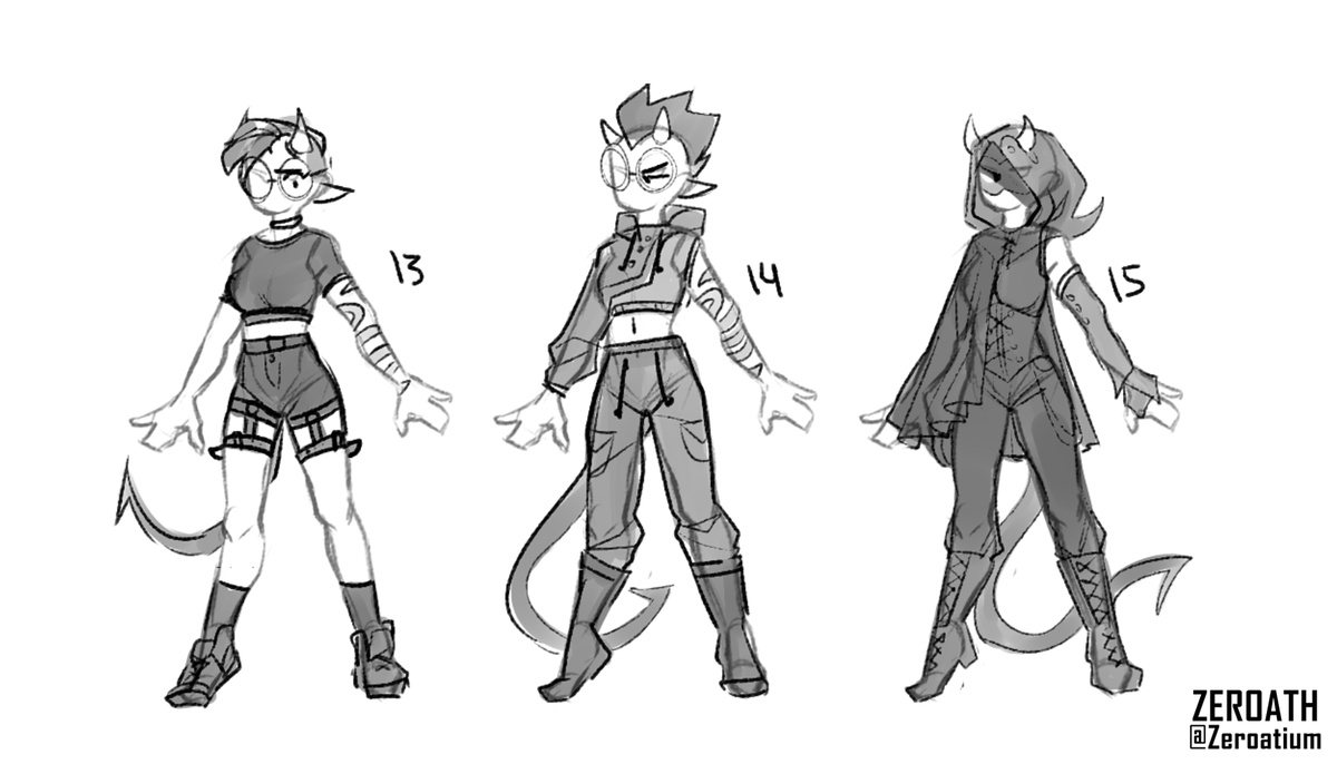 Zeroatium's tweet photo. studying clothes part 2
 #arttwt #study https://t.co/GXhFZTpd7l