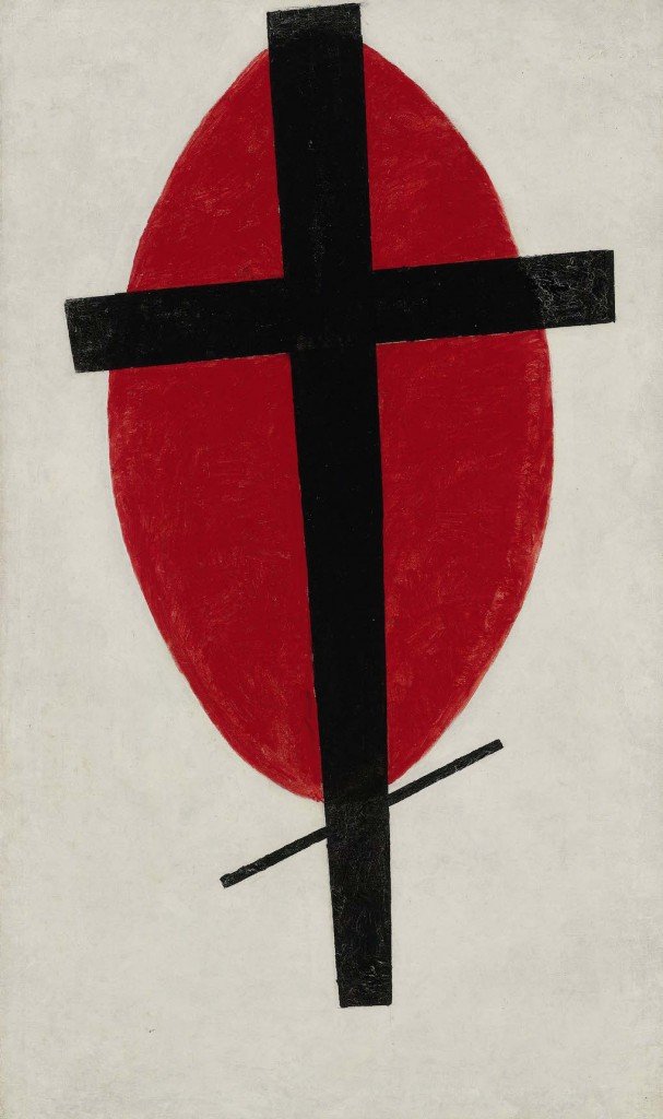 Mystic Suprematism (Black Cross on Red Oval), 1920-1922
🎨Kazimir Malevich (1879 - 1935)