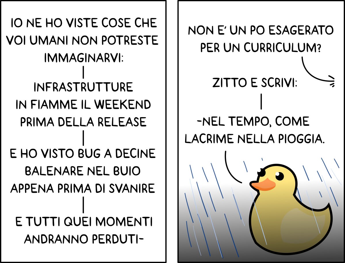 haxed_it's tweet photo. Duck runner - https://t.co/mDKOt65fIR #fumetto #italia #IT #haxed #sysadmin #rubberducky #dramatic #bladerunner #cv #ducky #DDDD #lacrimenellapioggia https://t.co/ktJoB8wtWA