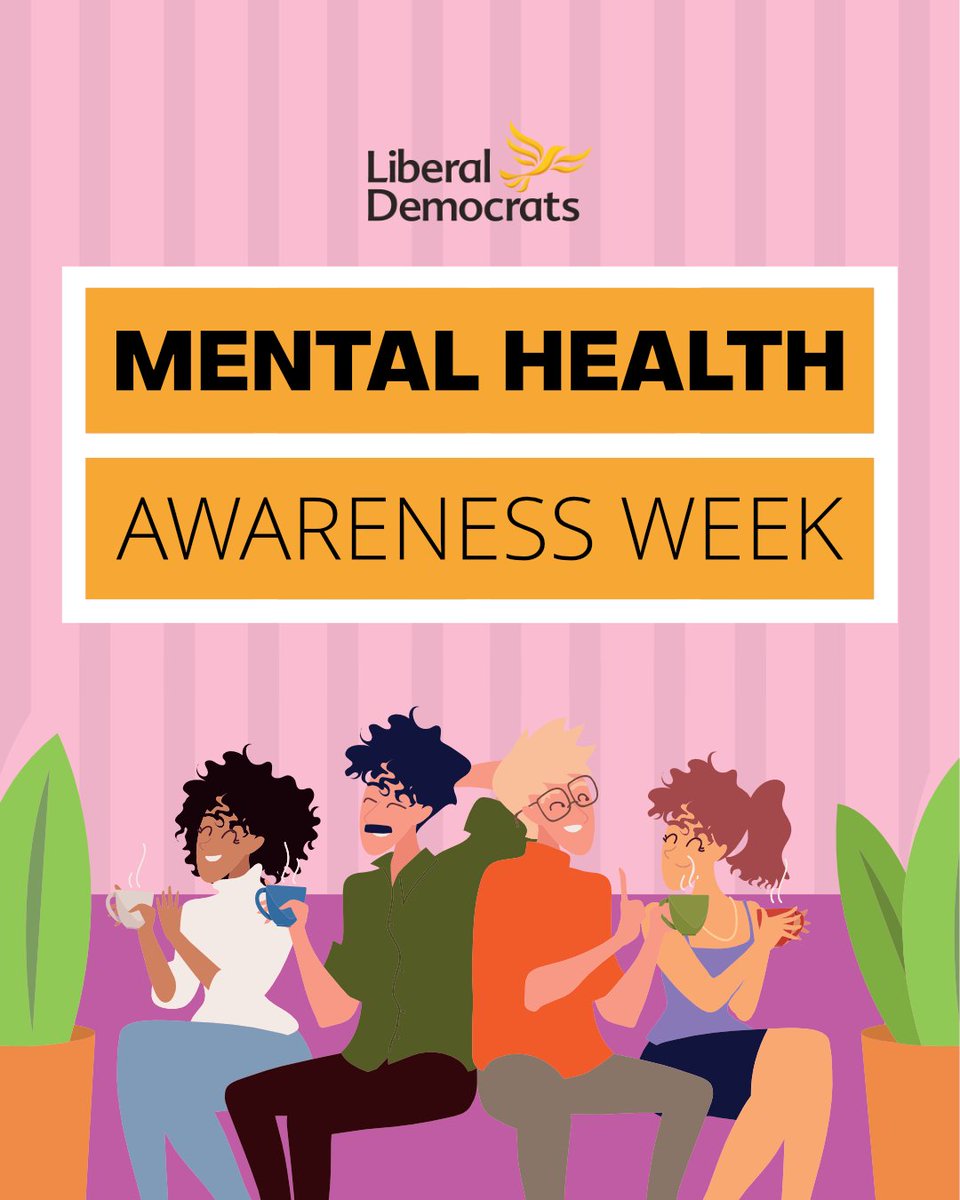 Lib Dems would transform our mental health services by treating mental health with the same urgency as physical health.

⏱️Introduce waiting time standards 

🧑🏽Increase access to a clinically effective talking therapies

⏫Increase the number of
mental health practitioners