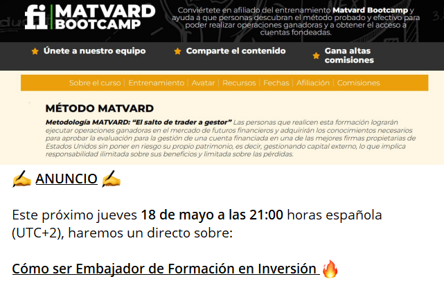 Ser embajador y/o afiliado puede suponer grandes ventajas
hotm.art/MatvardEntrena…