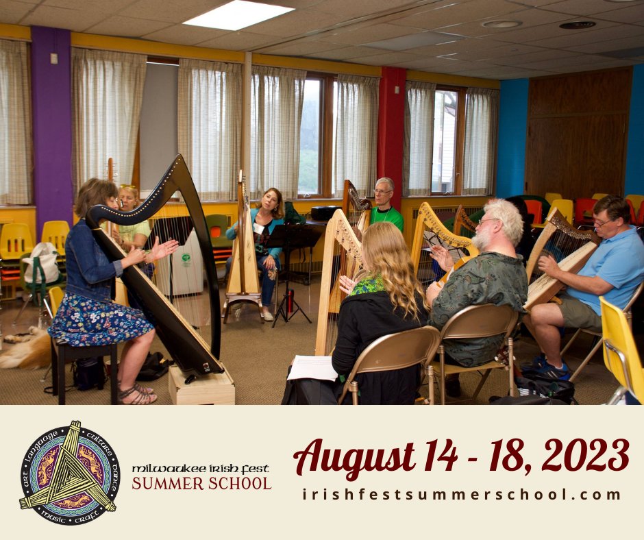 MKEIrishFestSS's tweet photo. Celebrate Irish culture and traditions at the Milwaukee Irish Fest Summer School! Over 40 classes to choose from, all ages welcome. Register today and save $25 at https://t.co/0SDrWPVLPE #IrishFest #Milwaukee #CelticCulture https://t.co/C2x8chNI3V