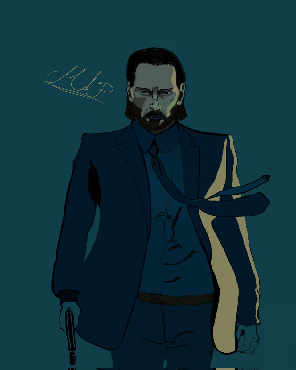Finally i drawed the john wick as animation nft🤩🤩hope you enjoy it❤️✌️opensea.io/assets/matic/0…