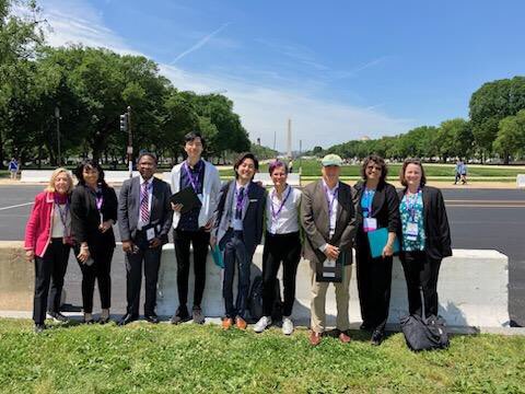 Making our way to #CapitolHill with @ImmunologyAAI for #AAIHillDay2023. Gotta #FundNIH. Stop for a photo op of the #CapitolBuilding #washingtonmonument with @DiehlLab_MSK @Alex9Jessy @MacNamaraLab @Lanremore @shhdiu #NewYork #Florida