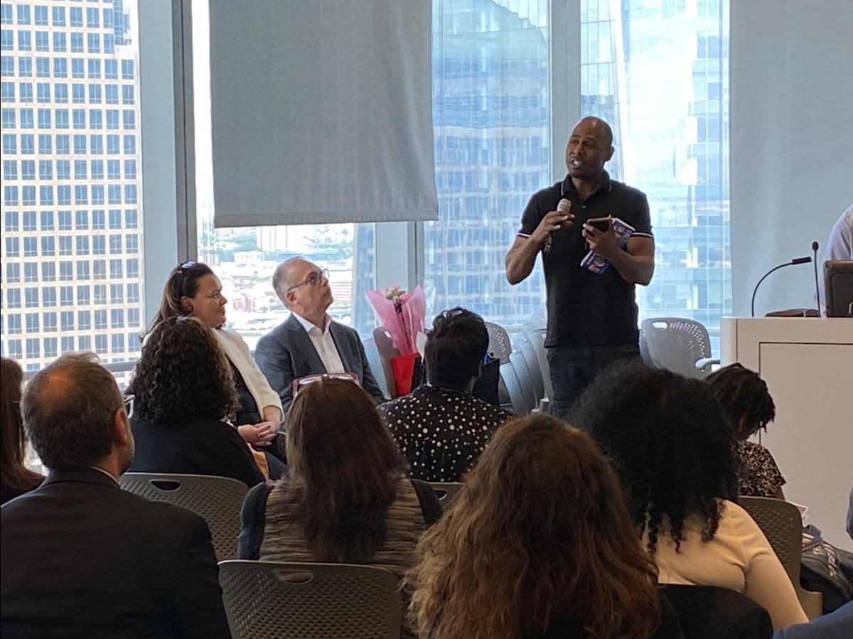 'I'm forever grateful to you. [...] Thank you for doing all the things you did, not because you had to, but because you wanted to and that's what makes you special.' Darnell Smith shared during @CrimJusticeNYC Yolanda Johnson-Peterkin's #2023SloanPublicServiceAwards ceremony.