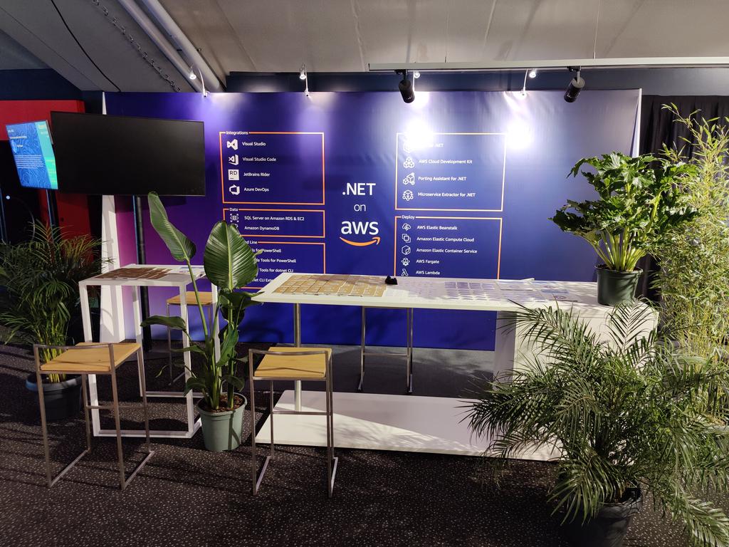 adrag239's tweet image. Our .NET on AWS booth is ready for tomorrow. See you at Techorama!
#aws #techorama