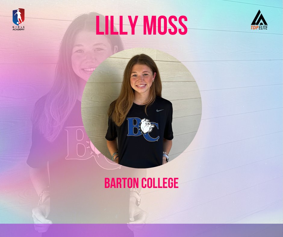 Lilly Moss is now a Barton College Bulldog. She'll be heading to North Carolina to continue her playing career.

#BCBulldogs