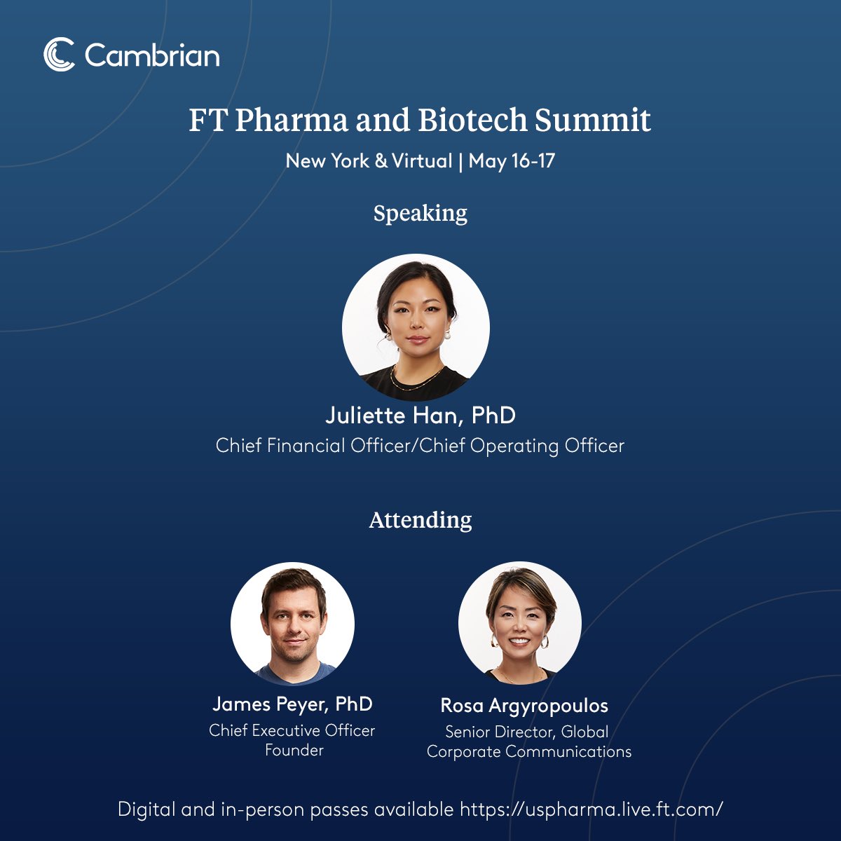 (1/3) This week, some of our team members will be attending the #FTPharma and #Biotech Summit where they will join industry leaders to discuss key topics, including drug discovery, clinical trials, market access, portfolio management, and stakeholder engagement.