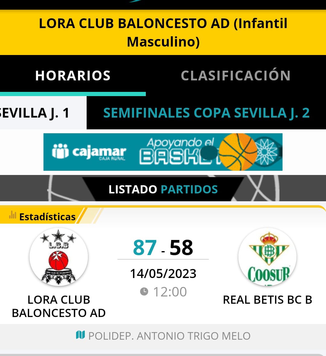 📣📣Pasamos a la final...de la Copa Sevilla
