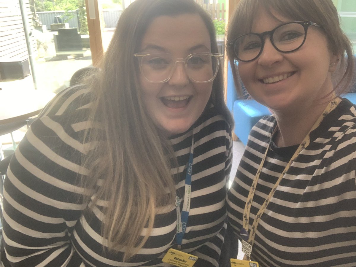 Nessa_lloyd's tweet photo. Accidentally twinning with fellow SLT Beck for today’s school service 👌 

#mySLTday #ourSLTday #jointworking  #SLTsinMainstream https://t.co/QT34HqJDwV