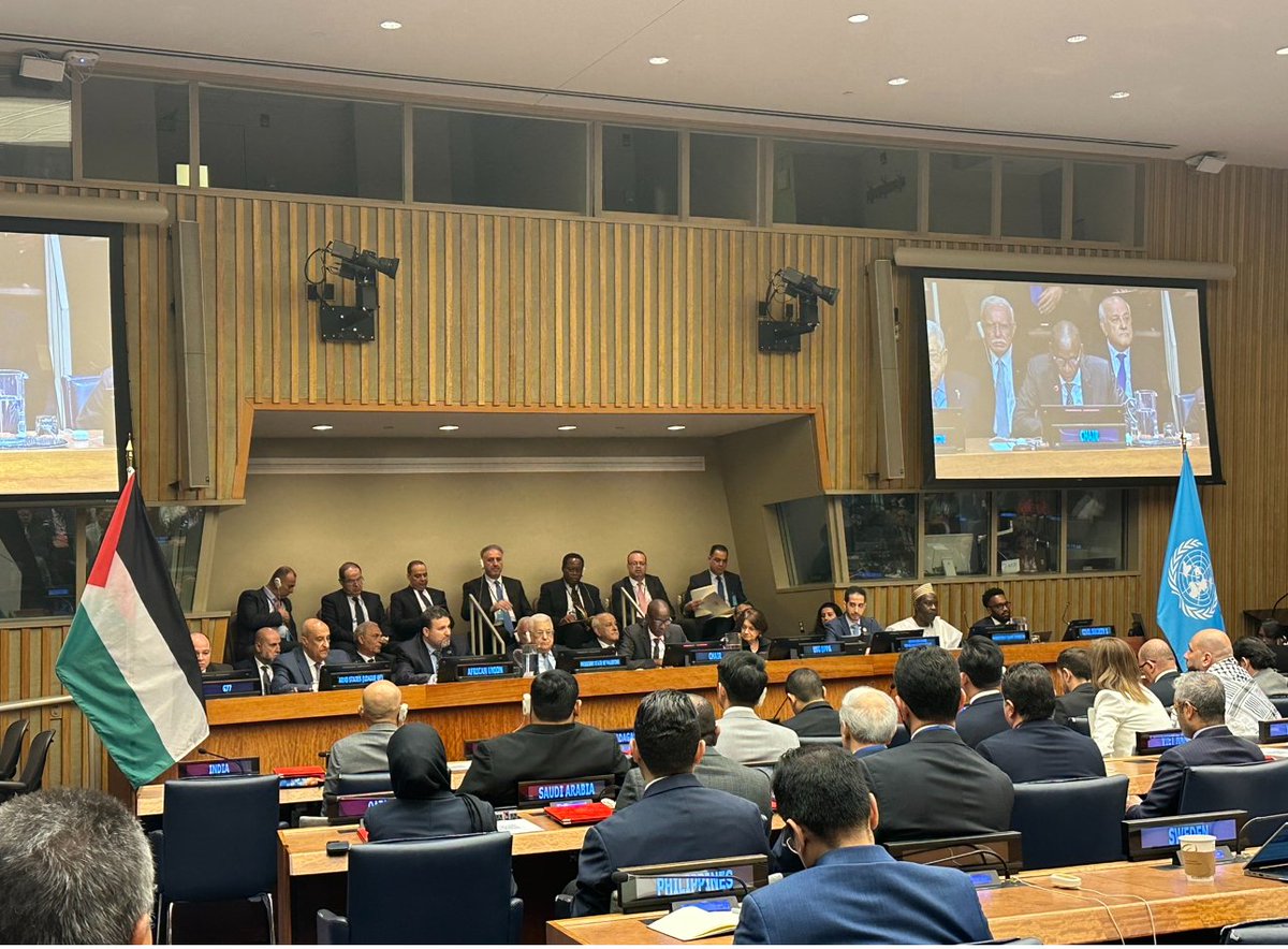 AfricanUnionUN's tweet image. 75th anniversary of the mass displacement of Palestinians #Nakba
1/2. "African support to the Palestinian cause is based on the values of freedom, justice, &amp;amp; humanitarian principles that Africa defends in the international fora..."
-Mr. @shahism04, on behalf of HE @AUC_MoussaFaki