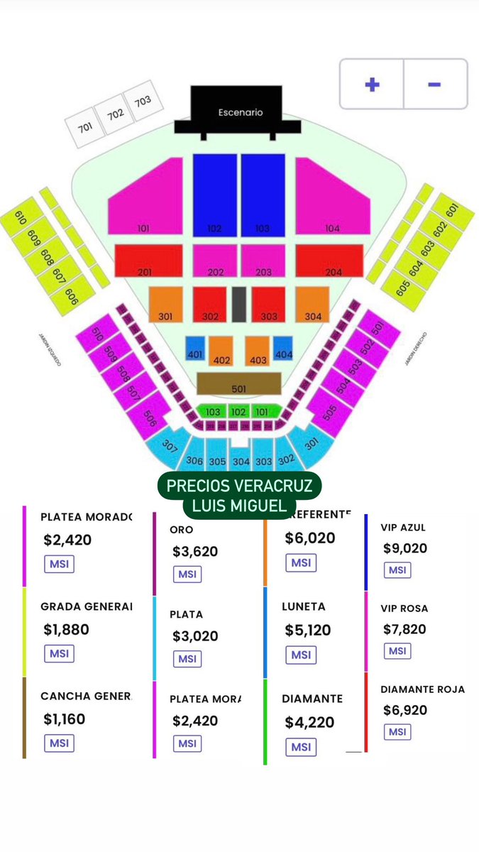 ailoviutl's tweet photo. 🚨 PRECIOS DE BOLETOS 🚨

Luis Miguel ☀️ Tour 2023 🎙️

Noviembre 15 🗓️
Monterrey 📍
Estadio Banorte 🏟️

Diciembre 8 🗓️
Puebla 📍
Estadio Cuauhtémoc 🏟️

Diciembre 10 🗓️
Oaxaca 📍
Estadio Alebrijes 🏟️

Diciembre 12 🗓️
Veracruz 📍
Estadio Beto Ávila 🏟️

Info aquí: https://t.co/UUdhx5Stml

La venta VIP inicia: 10:00 am
#LuisMiguel #LuisMiguelTour2023 Estadios #LuisMiguelTour