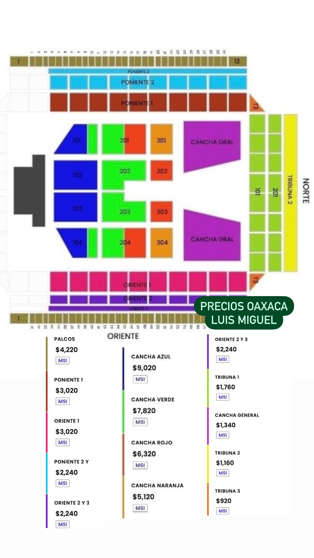 皿 on Twitter "🚨 PRECIOS DE BOLETOS 🚨NNLuis Miguel ☀️ Tour 2023 🎙️