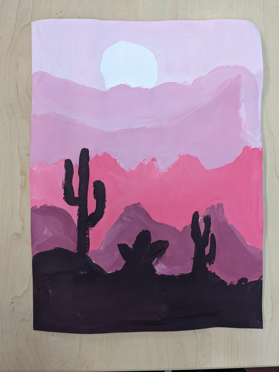 5th finished up their value scale landscapes. Talked about atmospheric perspective and practiced creating a scale before working on our final! <a href="/Relay_BCPS/">Relay Elementary</a> #1relay4all