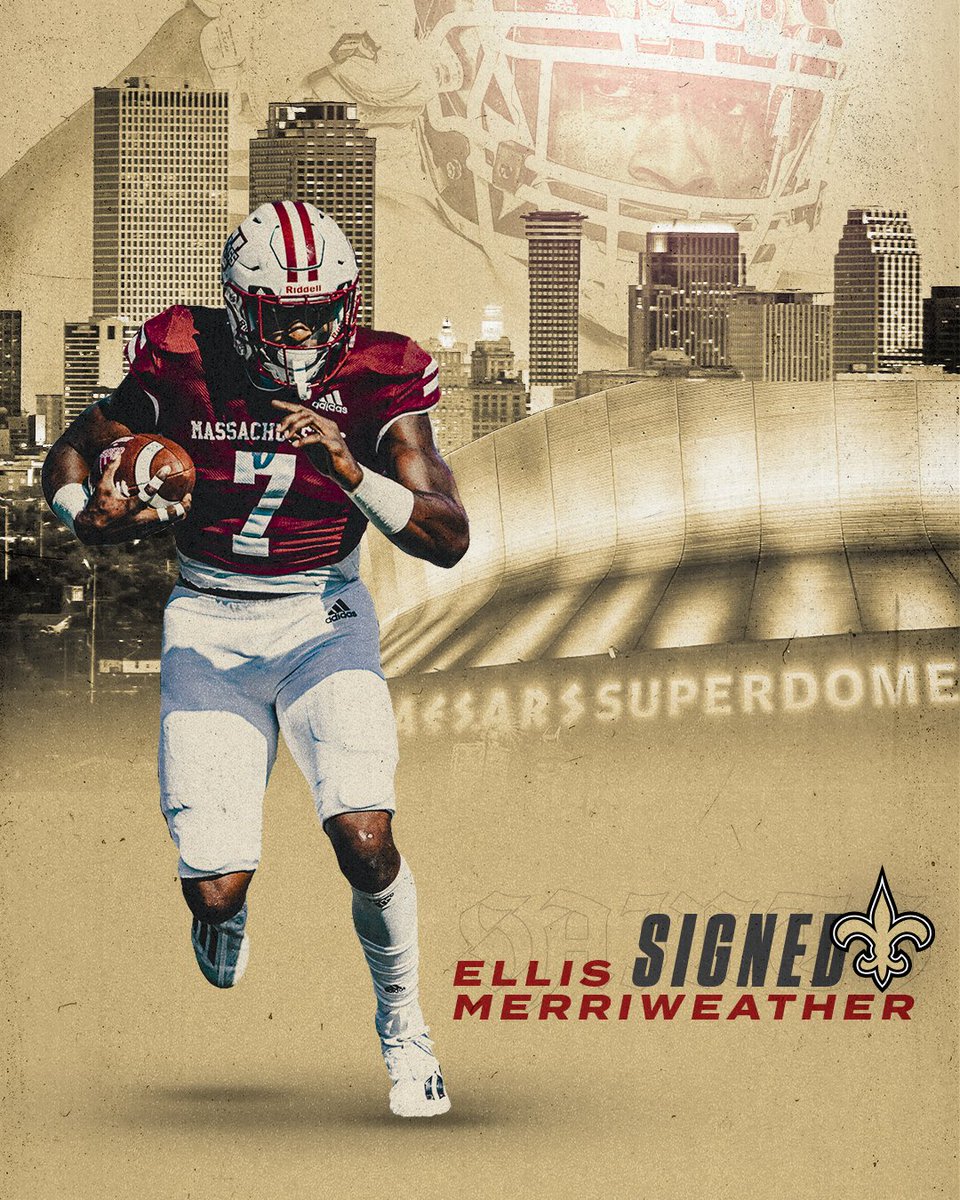 UMassFootball's tweet photo. 🖋️ Officially a @Saints 

Congrats @ellism_2 ‼️

#Flagship 🚩 https://t.co/7LpdPtmfEC