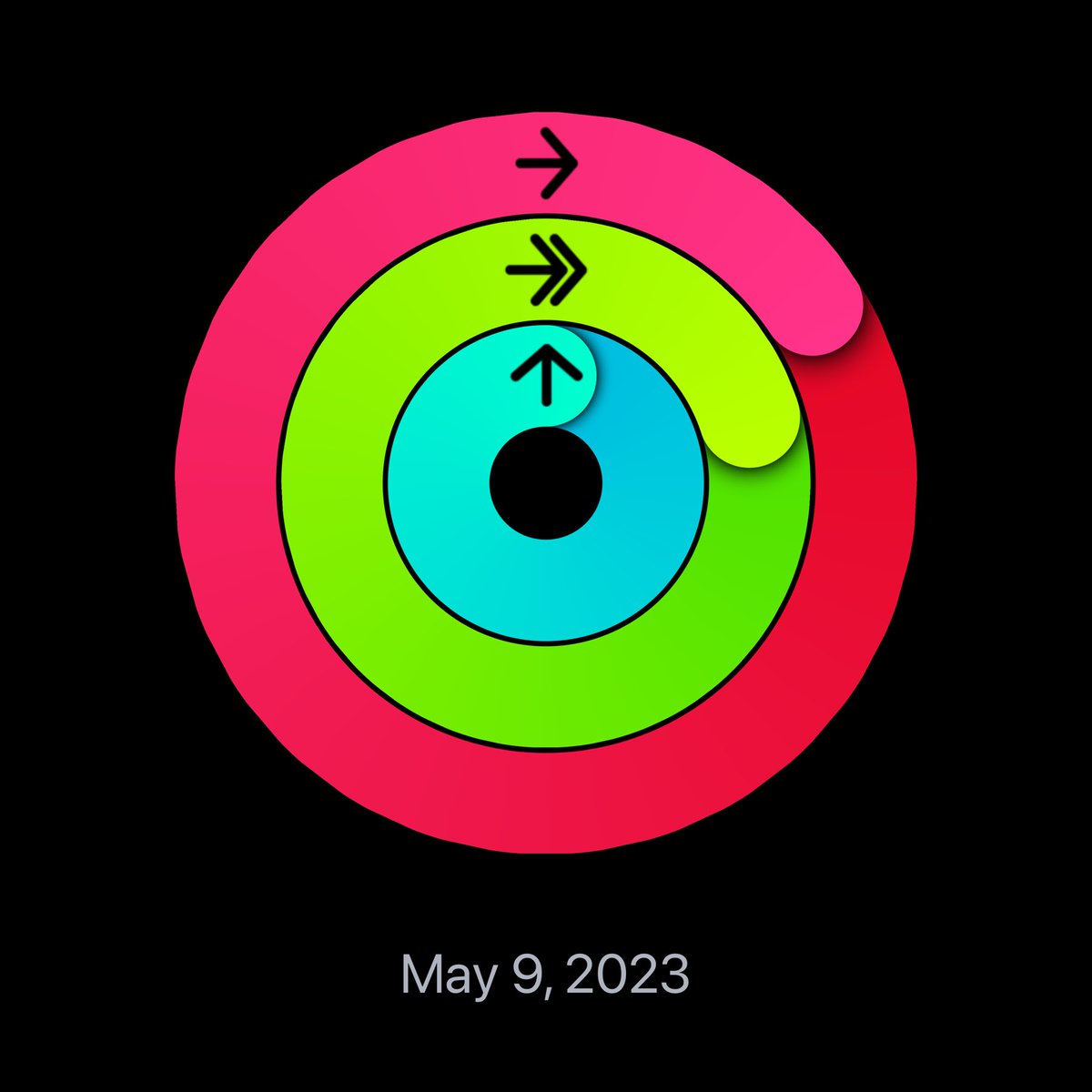 mlonberger's tweet photo. Check out my Activity rings from May 9, 2023. https://t.co/a0uyLWeQoJ