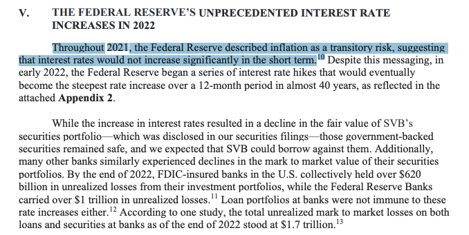 bcheungz's tweet photo. former Silicon Valley Bank CEO Greg Becker is pinning the bank's decision to go long on its securities book to the Fed's posturing on "transitory" inflation https://t.co/yPMjvHvsoe https://t.co/YuFPX1dwQf