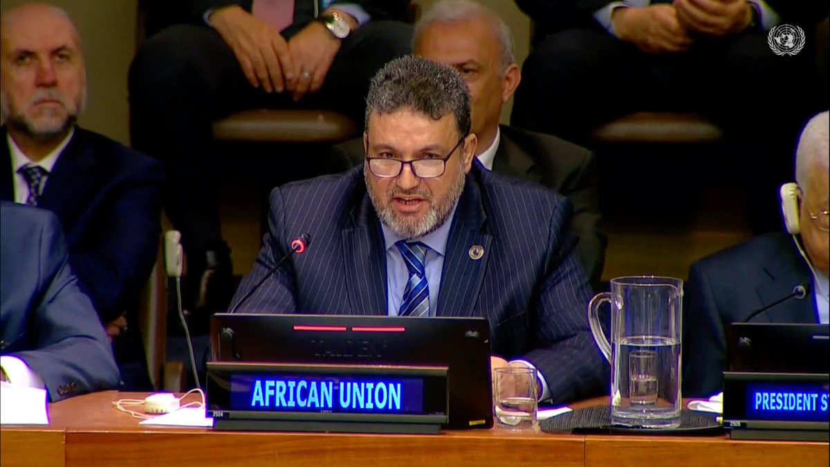 AfricanUnionUN's tweet image. 75th anniversary of the mass displacement of Palestinians #Nakba
1/2. "African support to the Palestinian cause is based on the values of freedom, justice, &amp;amp; humanitarian principles that Africa defends in the international fora..."
-Mr. @shahism04, on behalf of HE @AUC_MoussaFaki