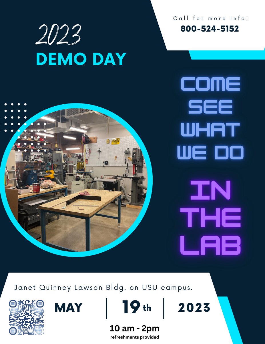 Mark your calendar for UATP's monthly Demo Day on May 19th. Learn how Assistive Technology is created in a fabrication lab. Also, see how volunteers can be involved to help those w/ disabilities gain independence by creating solutions for a problem.
Refreshments will be served.