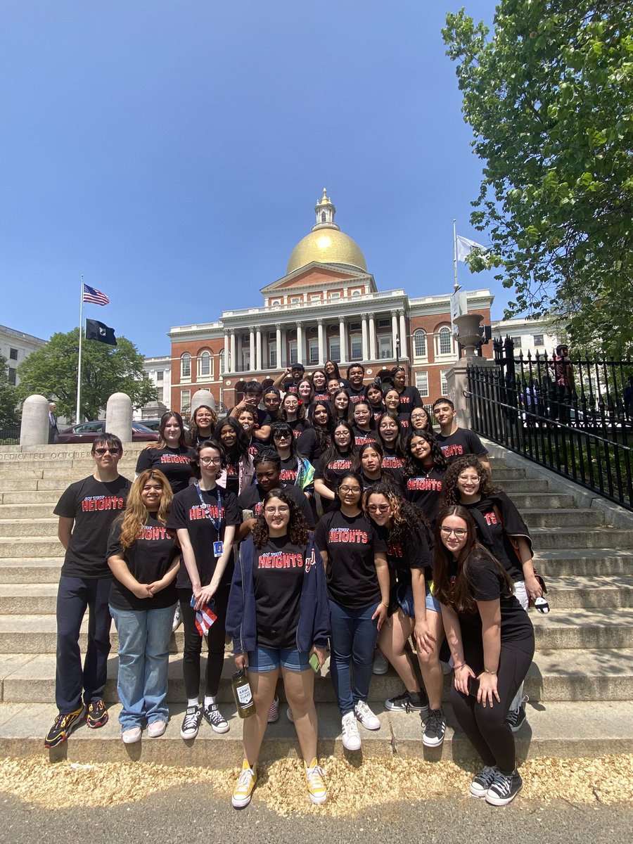 KMeniss's tweet photo. Thank you Rep.  @JessicaGiannino and Rep Jeffery Turco for honoring @reverehighdrama &amp; the cast and crew of In The Heights at the MA State House today! Thank you for  inviting us to perform &amp; for recognizing the hard work, commitment &amp; talent of our students!  @arts_rps @MsTpetty https://t.co/7Dqobujopg