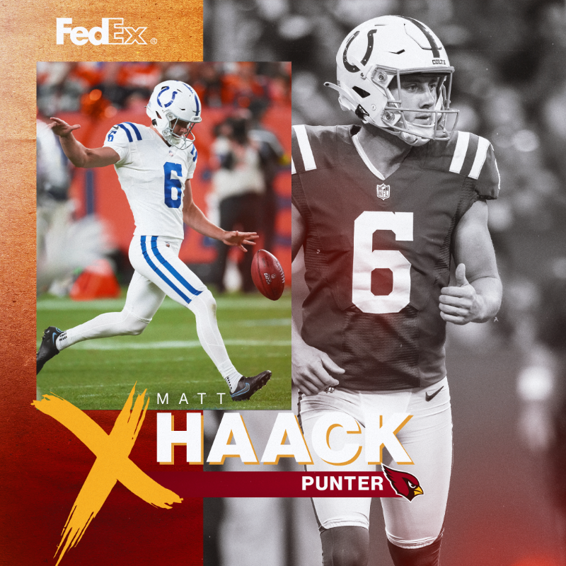 AZCardinals's tweet photo. For The Brand.

We have signed Punter Matt Haack.