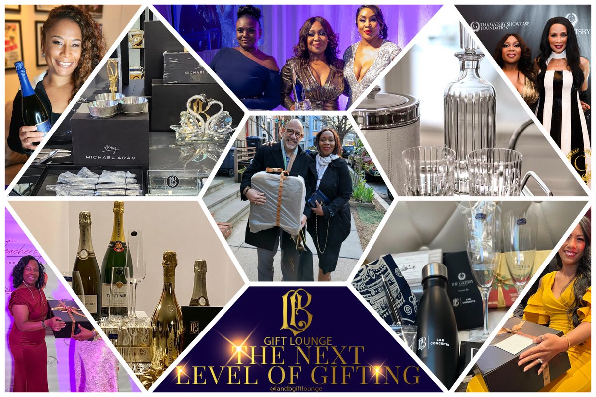 L&B Concepts launches new #luxury #eventgifting services! Perfect for award shows & red carpet events, our team curates unique & exquisite gifts reflecting your brand's elegance & #sophistication. Contact us at kisha@globalvisiongroupintl.com to learn more. #LuxuryEventGifting