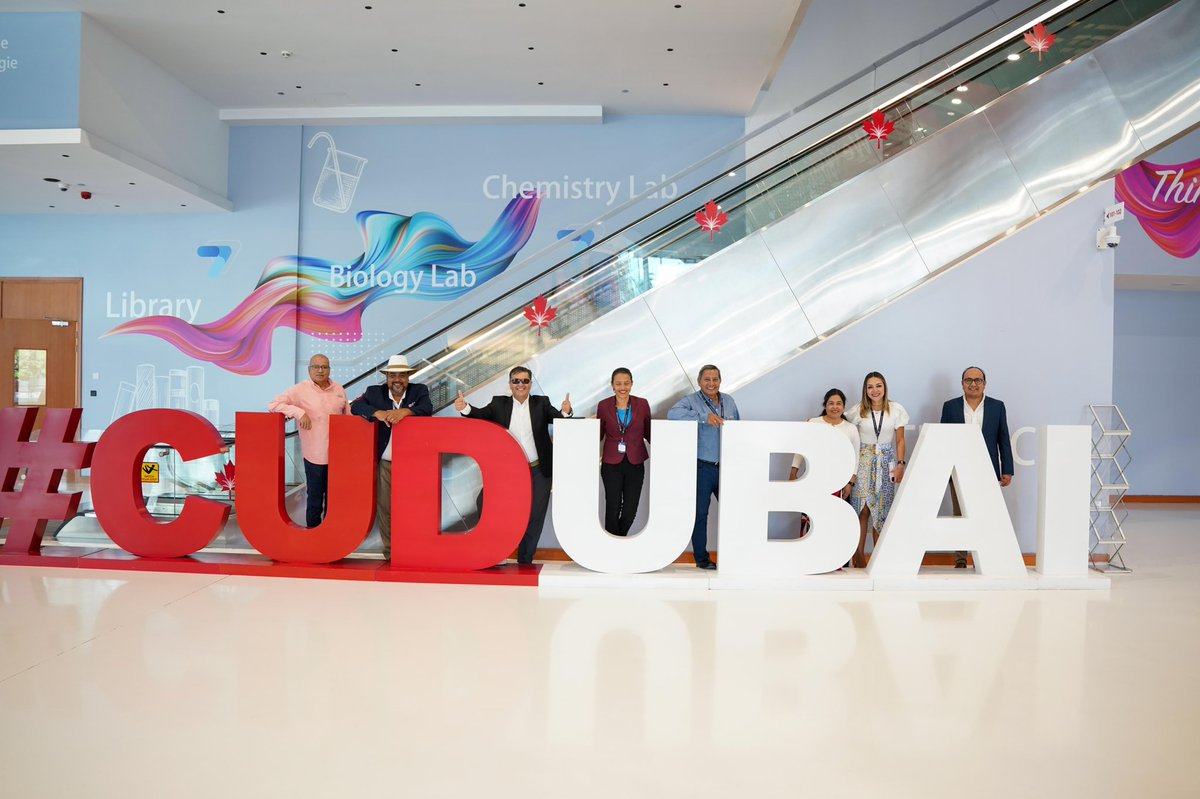 CUDUAE's tweet photo. CUD hosted the Executive MBA students from Pan-American Business School (PBS) from Miami and Guatemala. The students visited to fulfill their international certification requirements and discover leading futuristic innovations.
#CUDubai #PBS #MBA https://t.co/HFosvuphkm