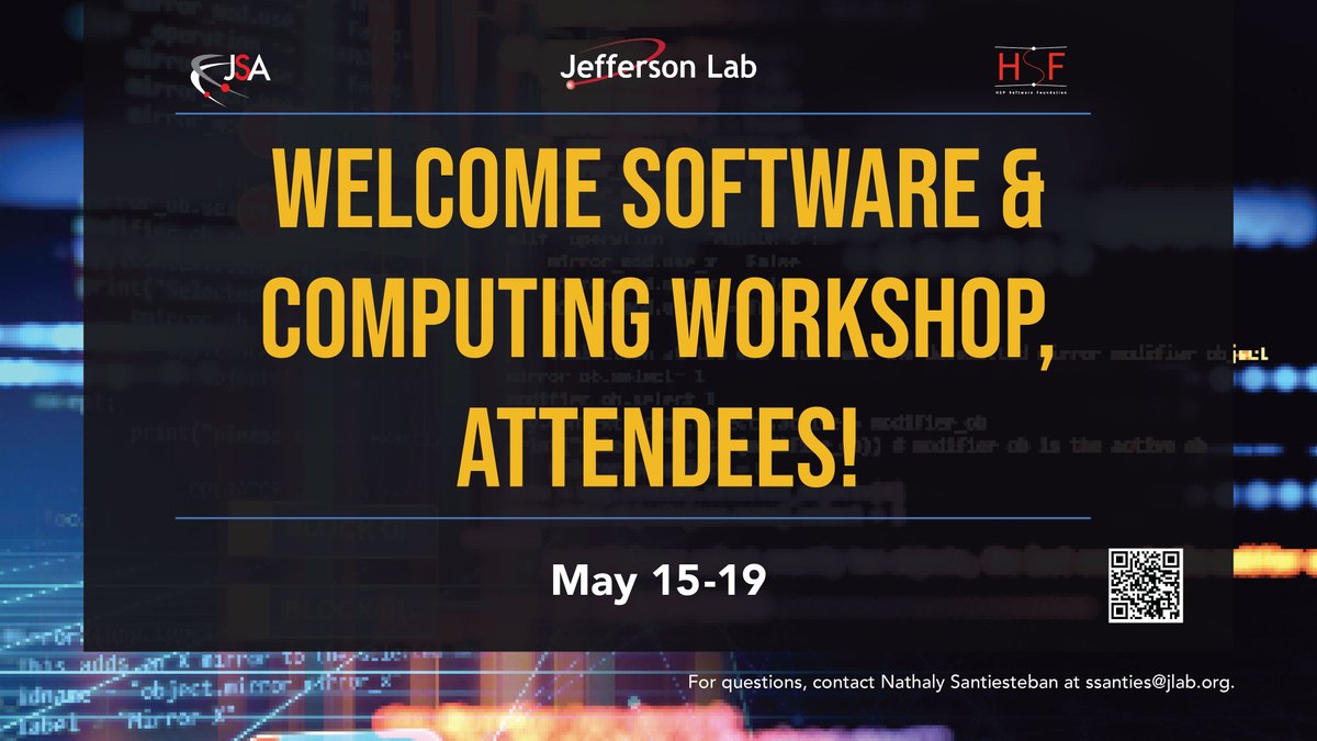 Welcome #Software &amp; #Computing Workshop attendees!

The workshop covers data analysis techniques used in lab experiments, as well as provides C++ essentials and computing fundamentals.
