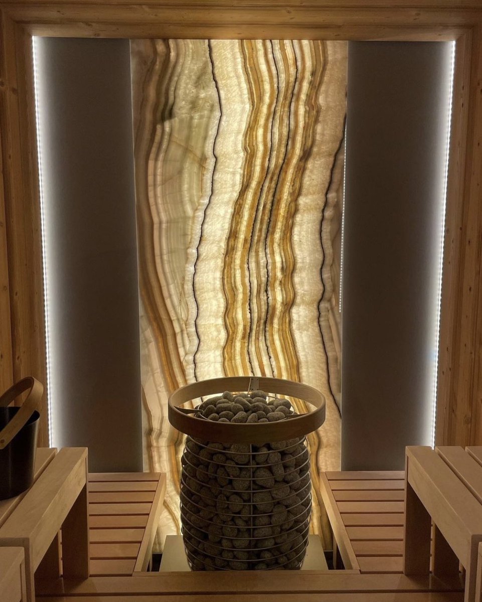 accurateind's tweet image. A home wellness sanctuary for the books 🔹

This beautiful sauna was crafted using the highest-grade wood from Thermory. 

The HUUM HIVE heater &amp;amp; safety railing is the perfect centerpiece to this room. 

It’s always a joy to help this builder create amazing spaces like this 😌