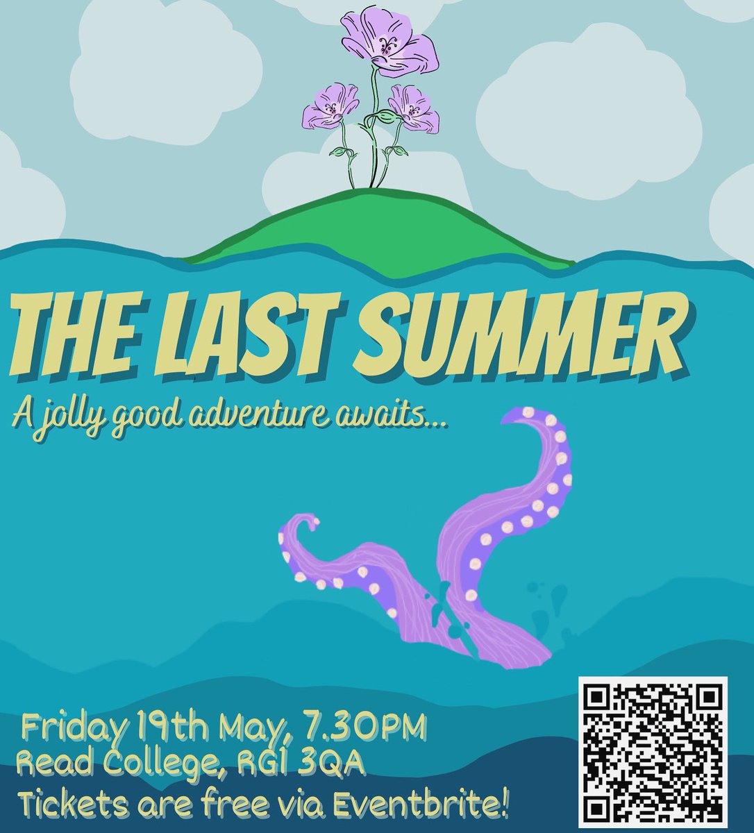 FREE TICKETS to the first performance of our show season are now live! 
Don’t miss READ’s last ever platform performance “The Last Summer” - a fringe comedy created by our first year students. 

Ticket link and more information in bio! 🏝️💜