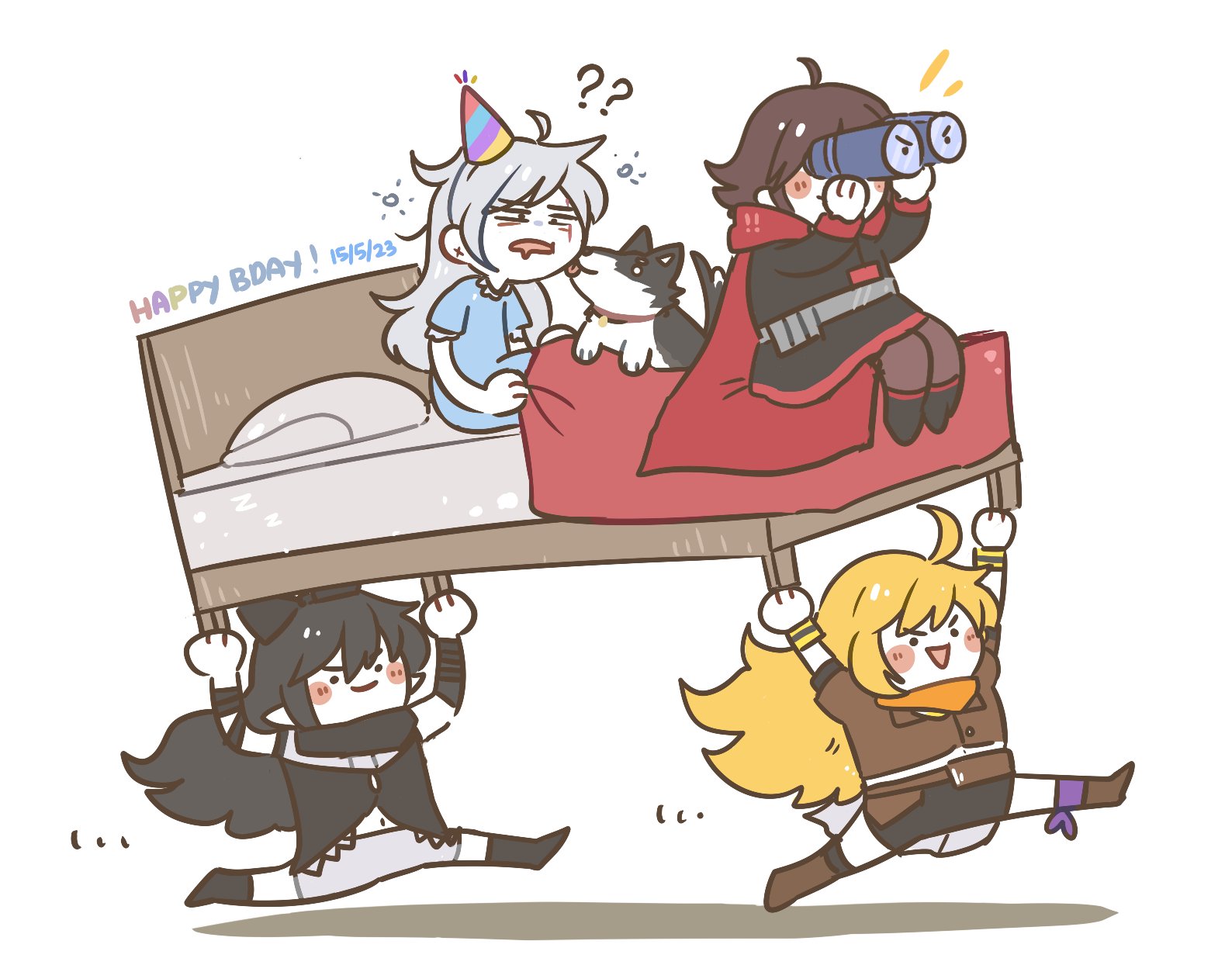 ameliayap on X: they're going to mcdonalds to celebrate her bday! #RWBY  t.coSZFudOoeqd  X