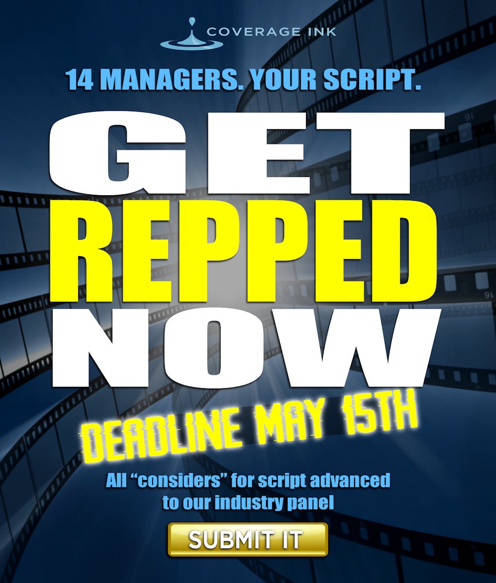 coverage_ink's tweet image. Deadline tonight! Get those scripts in! #screenwriting #screenwritingtips #writers #writing #writingcommunity #writersofinstagram