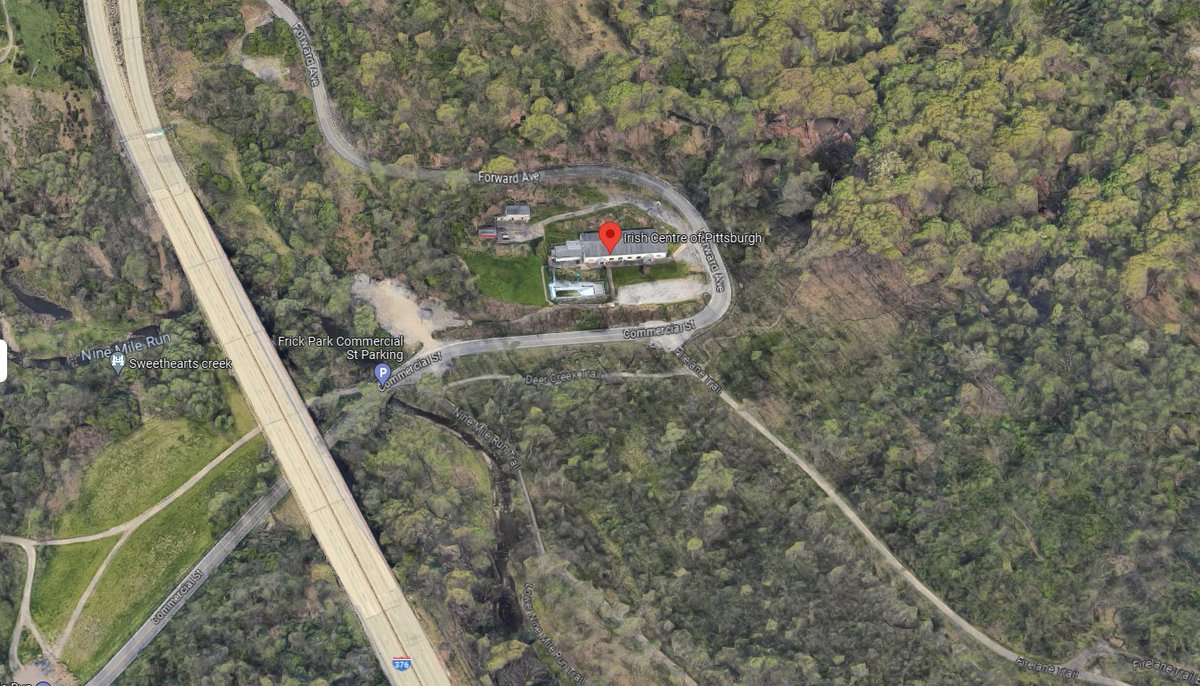 KennethCW3's tweet photo. If you're Squirrel Hill or adjacent (Swisshelm Park, Swissvale) there's a Wednesday meeting about turning the Irish Centre into housing. Maybe y'all disagree but it seems like a bad idea to build another apartment complex in the middle of Frick Park? 🧵   https://t.co/lPdzjxPqzA https://t.co/IgYpcgR9bT