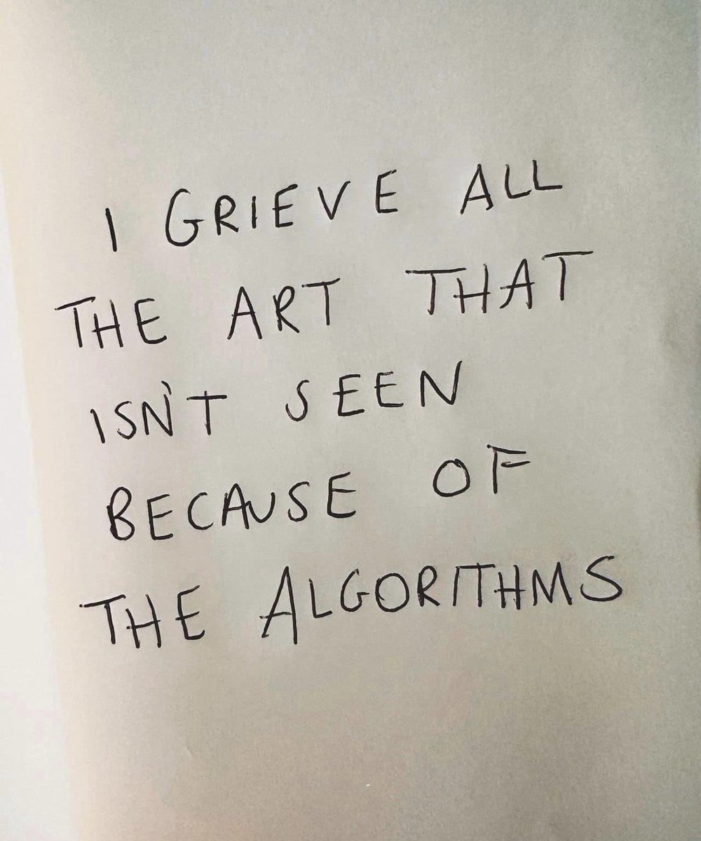 Gm Humans 

Sad but true 💛 

If you are reading this …

LIKE &amp; SHARE THIS POST WITH YOUR MUST PROUD ARTWORK &amp; where you can Collect it 💯

Let’s see how far we can take this Art 🧵&amp; F with this Algo 

Tag friends who should be showing off their masterpieces or WIPS too ✨💛