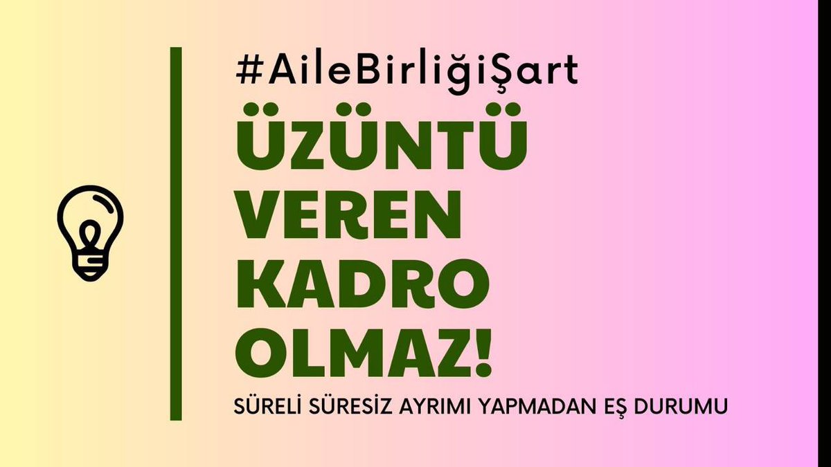 ogretmeniimmm's tweet photo. Ekstra maliyeti yok, üzerinde çokça çalışma yapılmasını gerektirmeyen bir konu ama bizim için çok büyük bir sorun ve çözüm bekliyoruz.  
#AileBirliğiŞart https://t.co/QMWsStFmNF