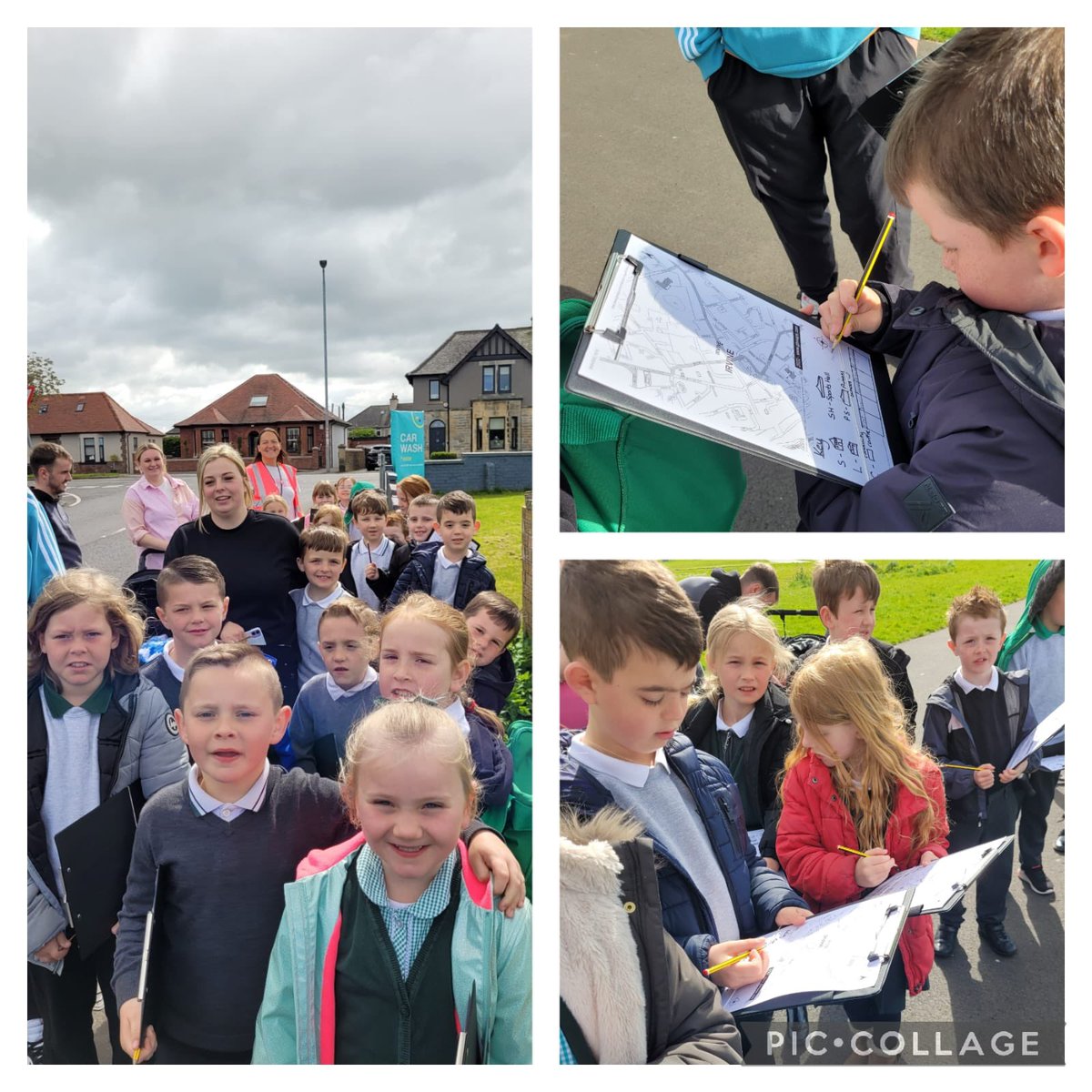 WoodlandsIrvine's tweet photo. P3S had a great time on their walk around the local area. They used their mapping and direction skills to follow the route they took and made a survey of different types of houses. Thank you to our parent volunteers for helping. #ourlocalcommunity https://t.co/3llWGV6rkD